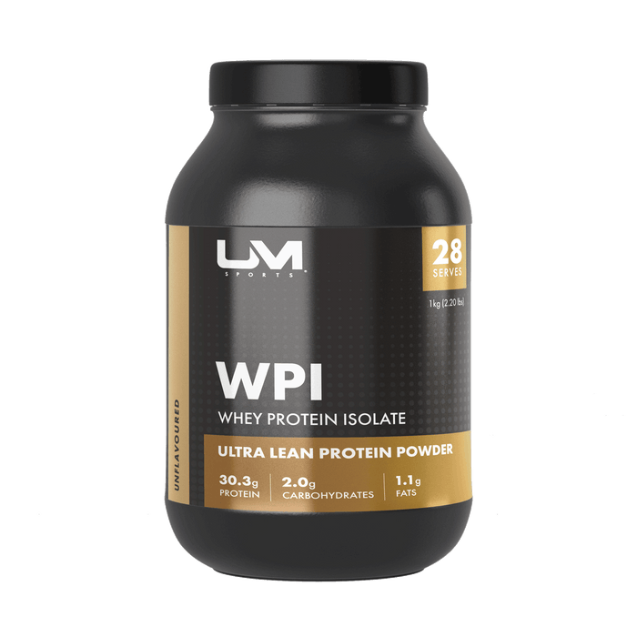 100% Whey Protein Isolate (WPI) Unflavoured by UM Sports