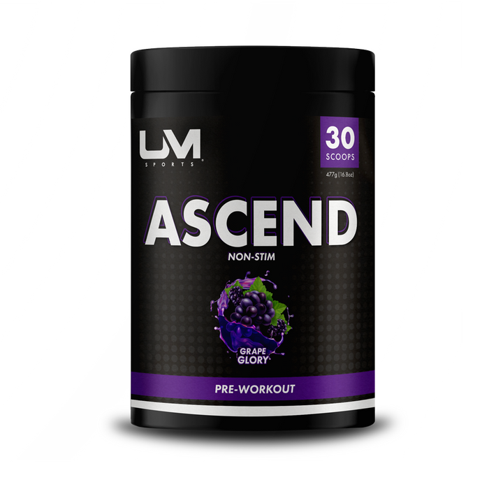 Ascend Pre-Workout Non-Stim Grape Glory by UM Sports