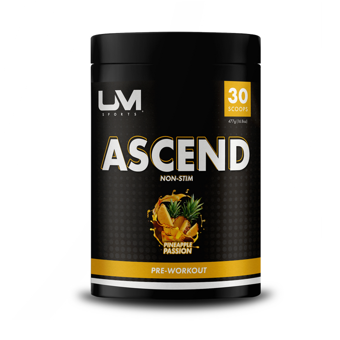 Ascend Pre-Workout Non-Stim Pineapple Passion by UM Sports